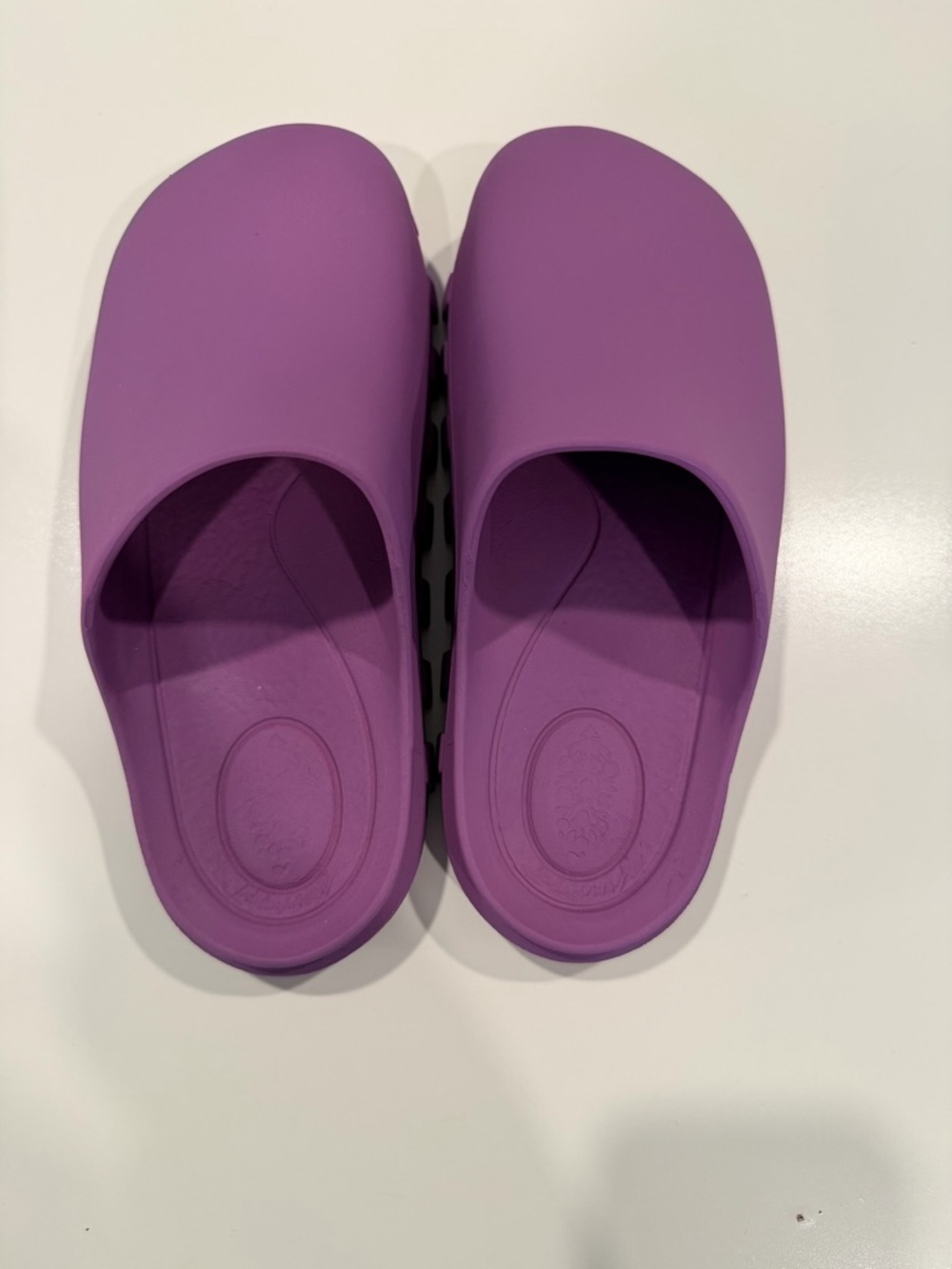 Free People Purple Slip-On Foam Clog Mules